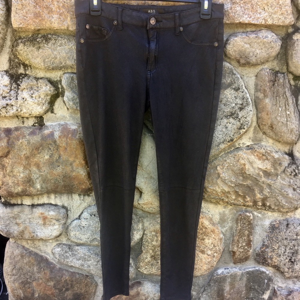 A.B.S. Fax Leather Jeggings